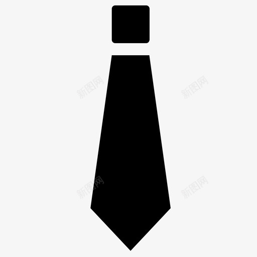 领带休闲服礼服图标svg_新图网 https://ixintu.com 专业 休闲服 制服 办公室 工作 礼服 领带