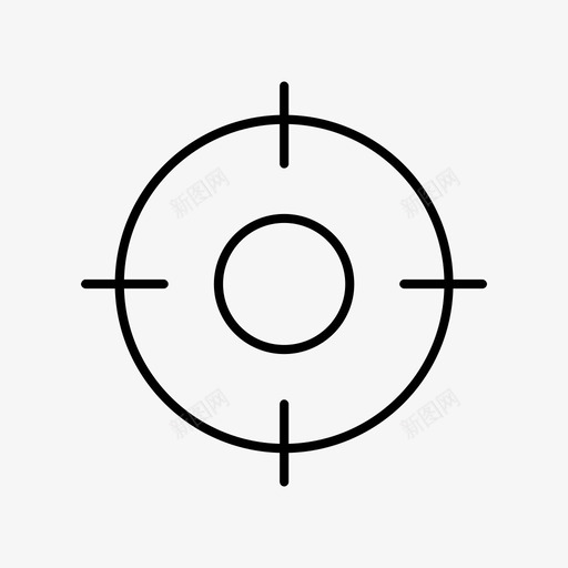 十字准线瞄准枪图标svg_新图网 https://ixintu.com 十字准线 射击 枪 狙击镜头 瞄准 瞄准镜 视野