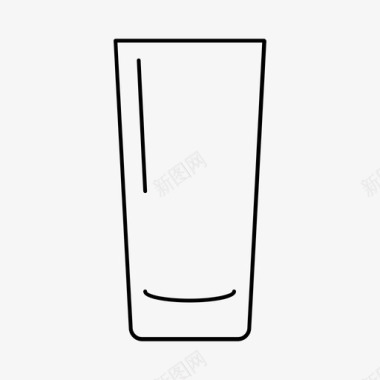 玻璃杯长杯饮料图标图标