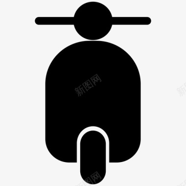 滑板车运输方式轻便摩托车图标图标