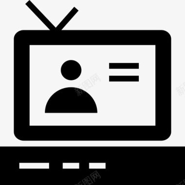 显示器电视服务器图标图标