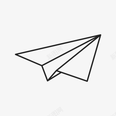 纸飞机扔送图标图标