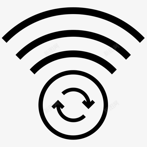 wifi刷新无线连接wifi连接图标svg_新图网 https://ixintu.com internet连接 wifi wifi刷新 wifi连接 无线连接 无线连接刷新 网络