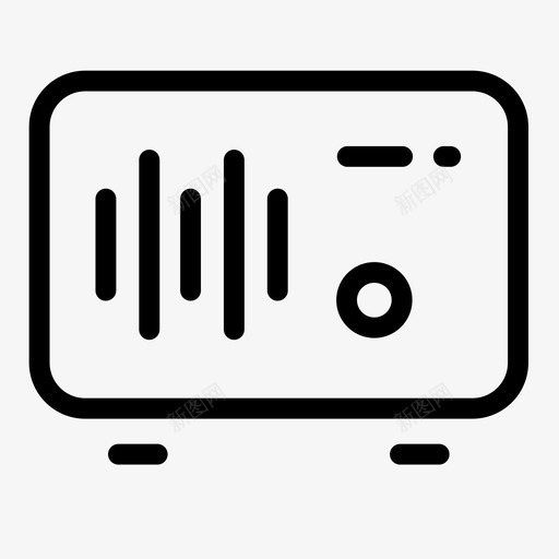 收音机拨号听图标svg_新图网 https://ixintu.com 听 拨号 收音机 老式 调音 音乐