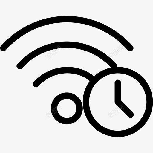 wifi延迟网络连接慢速网络图标svg_新图网 https://ixintu.com wi-fi wifi延迟 慢速网络 无线 社交 网络 网络线路图标 网络连接 计时器 连接