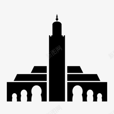 清真寺寺庙圣殿图标图标