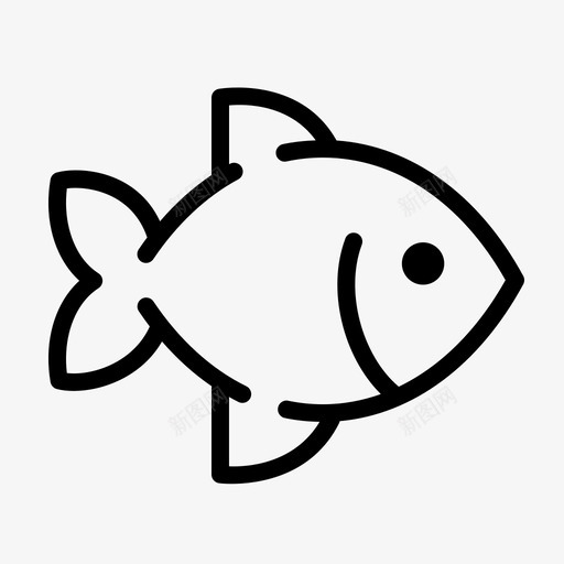 鱼食物海洋图标svg_新图网 https://ixintu.com 海洋 游泳 美食偶像 运动 食物 鱼 鱼鳞