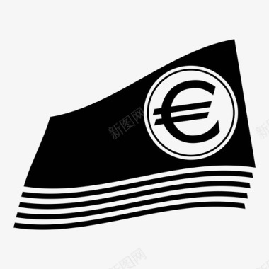 欧元经济货币图标图标