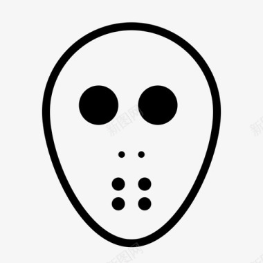 面具幽灵恐怖图标图标