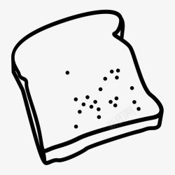 面包酵母面包酵母白面包图标高清图片