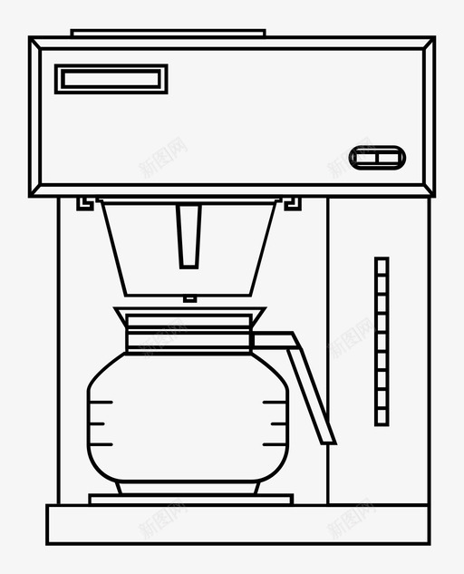 咖啡机醒醒器咖啡壶图标svg_新图网 https://ixintu.com 厨房工具 厨房用具 咖啡壶 咖啡机 早间日常用品 滴水咖啡 醒醒器 餐车