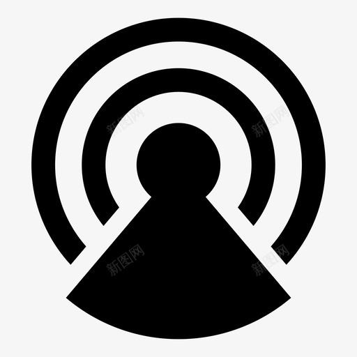 wifi摄像头监控安全摄像头图标svg_新图网 https://ixintu.com wifi摄像头 安全摄像头 家庭 无线摄像头 监控 范围 观察