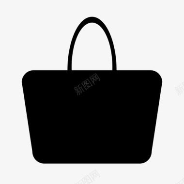 购物袋购物篮购物者图标图标