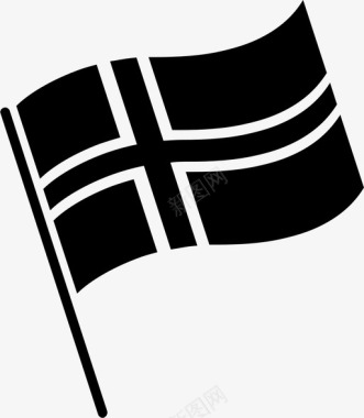 冰岛国旗冰岛人符号图标图标
