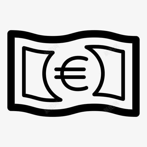 现金业务成本图标svg_新图网 https://ixintu.com 业务 价格 成本 支付 欧元 现金 货币 金融