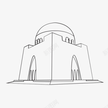 金纳陵建筑马扎尔奎德图标图标