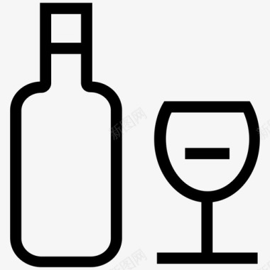 采购产品葡萄酒酒杯酒瓶图标图标