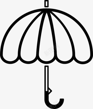 伞风天气图标图标