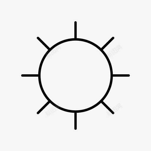 晴天天气要素天气状况图标svg_新图网 https://ixintu.com 天气状况 天气要素 晴天 温度 预报