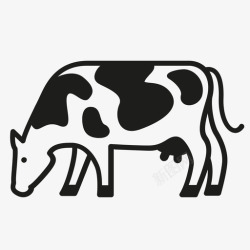 十二生肖牛牛动物农场图标高清图片