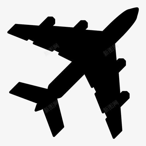 飞机旅行交通方式图标svg_新图网 https://ixintu.com 交通方式 度假 旅游 旅行 旅行者 飞机