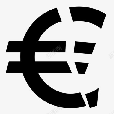 欧元欧洲外汇图标图标