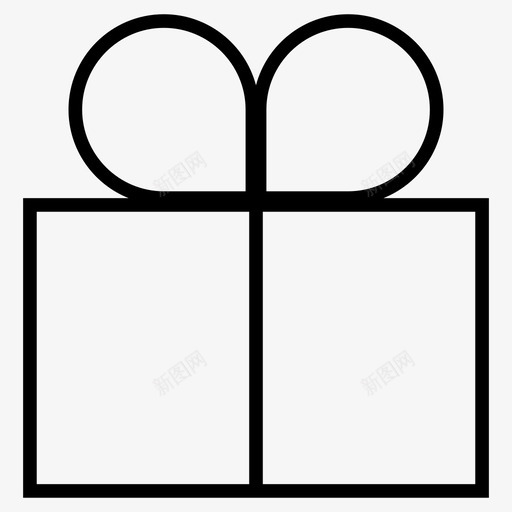 礼物环套索图标svg_新图网 https://ixintu.com 丝带 包装 套索 提供 环 礼品盒 礼物 结