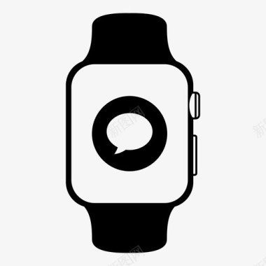 智能手表时间短信图标图标