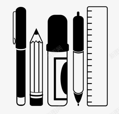 采购产品钢笔和工具工具尺子图标图标
