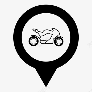 摩托车停车场车轮车辆图标图标