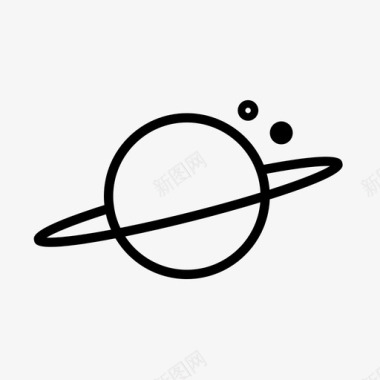 土星气体轨道图标图标