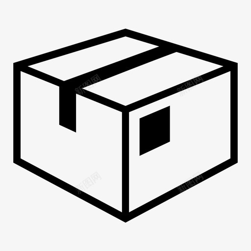 箱胶带存储箱图标svg_新图网 https://ixintu.com 交货箱 包装 发送 存储箱 密封箱 封闭箱 箱 胶带 装运箱