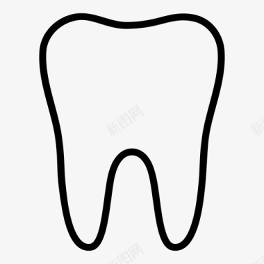 牙小齿牙列图标图标