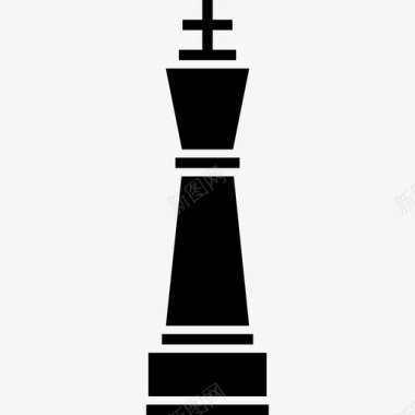 国王国际象棋棋子图标图标