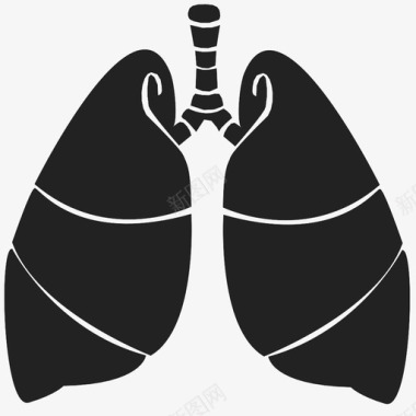 肺空气氧气图标图标