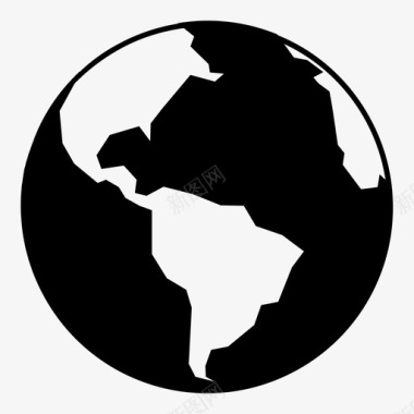 地球行星南美洲图标图标