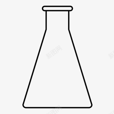 erlenmeyer烧瓶科学实验科学设备图标图标