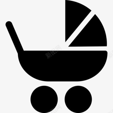 婴儿车婴儿家长图标图标
