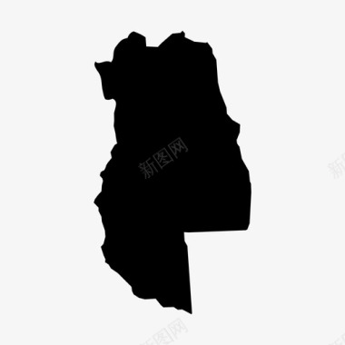门多萨阿根廷地图图标图标