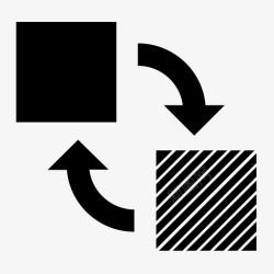 交易模式交换改变形状交易图标高清图片