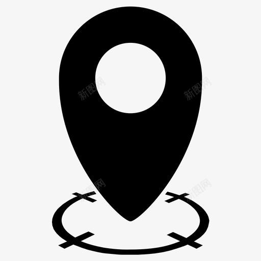 地图标记区域决定svg_新图网 https://ixintu.com 位置 决定 区域 图钉 地图标记 地点 目的地