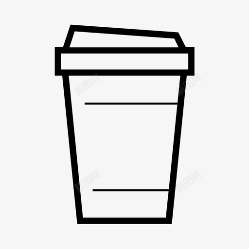 美式品牌咖啡图标svg_新图网 https://ixintu.com 即食咖啡 即食食品 可吃的 咖啡 品牌 外卖咖啡杯 拿铁 纸杯 美式 食物