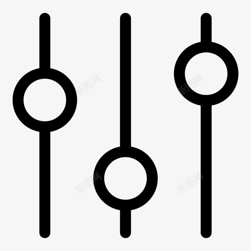 设置拨号下行图标svg_新图网 https://ixintu.com 下行 向上 拨号 测量 混音器 滑块 设置 音乐