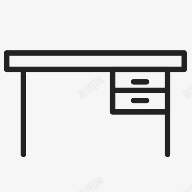 桌子家具办公室图标图标