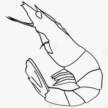 虾海鲜饭图标图标