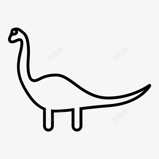 双龙龙龙恐龙灭绝图标svg_新图网 https://ixintu.com 化石 双龙龙龙 古生物学 史前动物 恐龙 灭绝 蜥脚类