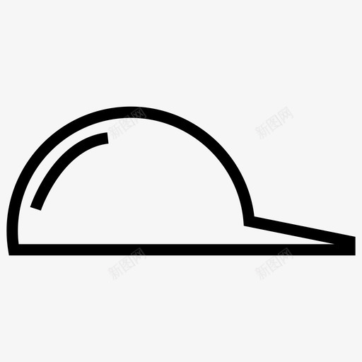 帽子棒球运动员图标svg_新图网 https://ixintu.com 帽子 棒球 运动员