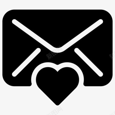 发送个人电子邮件爱情电子邮件图标图标