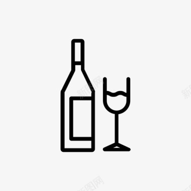 采购产品葡萄酒酒杯酒瓶图标图标