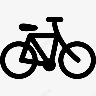 自行车交通科技图标图标